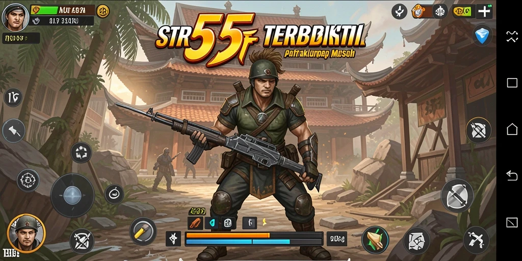 Gameplay menegangkan dan strategis di 555F.