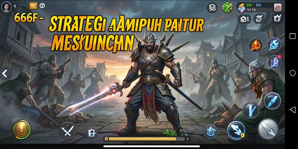 Gameplay menegangkan dalam 666F yang menunjukkan strategi pertempuran.