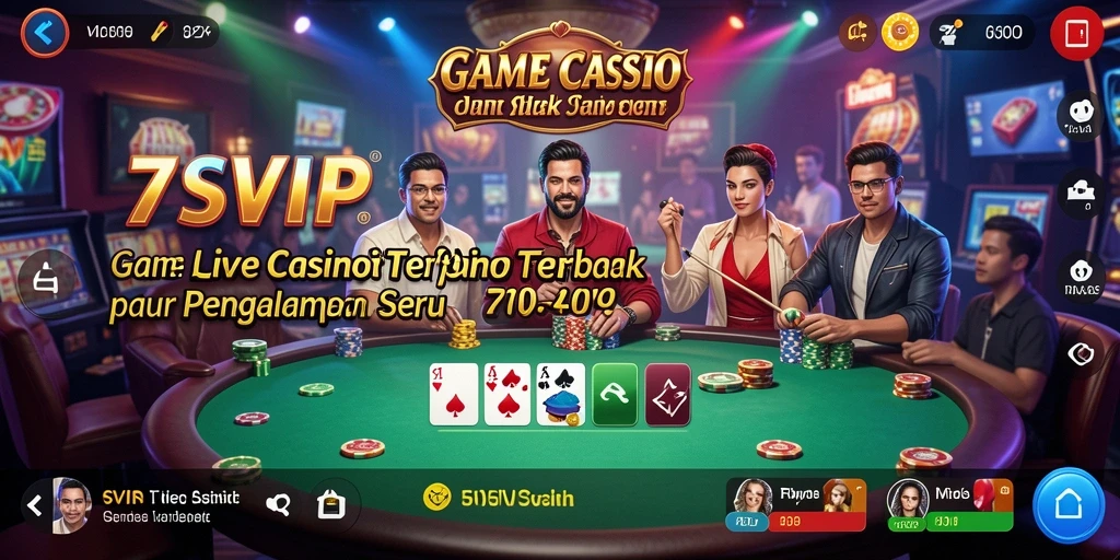 Screenshot gameplay Live Casino 7SVIP yang mendebarkan.