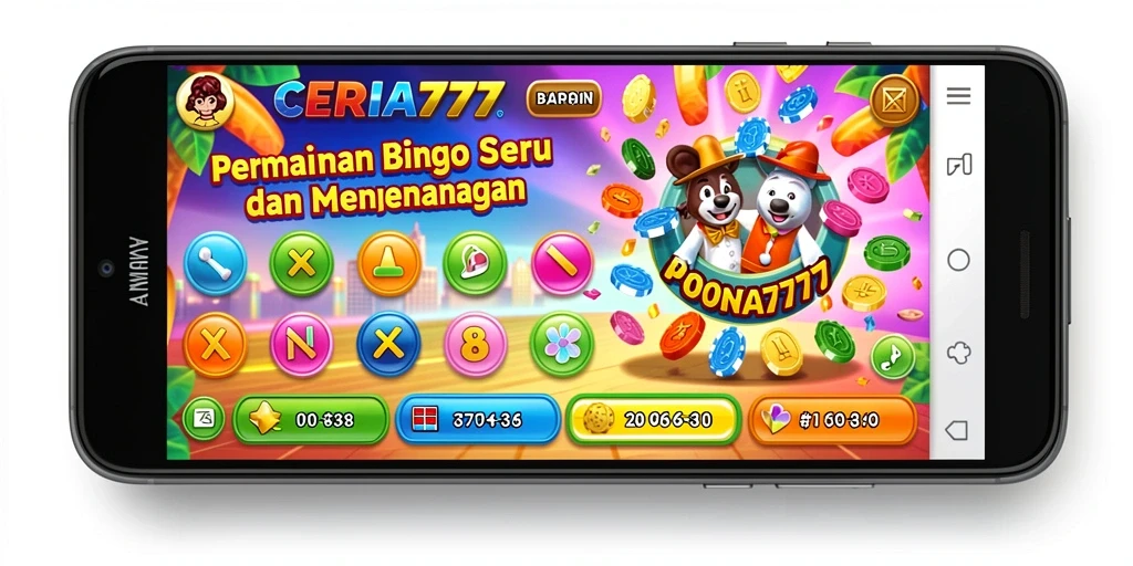 Tampilan gameplay seru dalam permainan Bingo CERIA777.