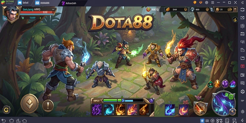 Screenshot DOTA88 menampilkan aksi pertarungan epik dalam dunia ARPG.
