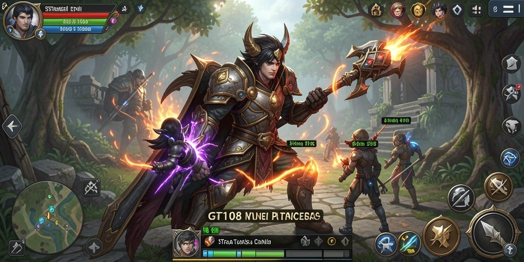 Screenshot gameplay GT108 dengan strategi mendebarkan.