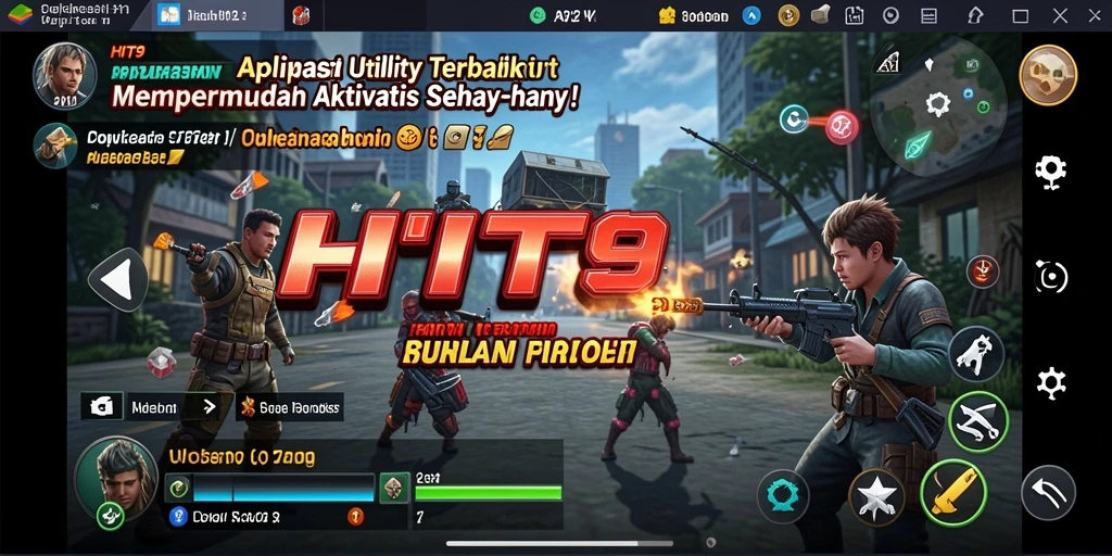 Tangkapan layar utama HIT9 menampilkan antarmuka aplikasi Utility yang sederhana dan intuitif.