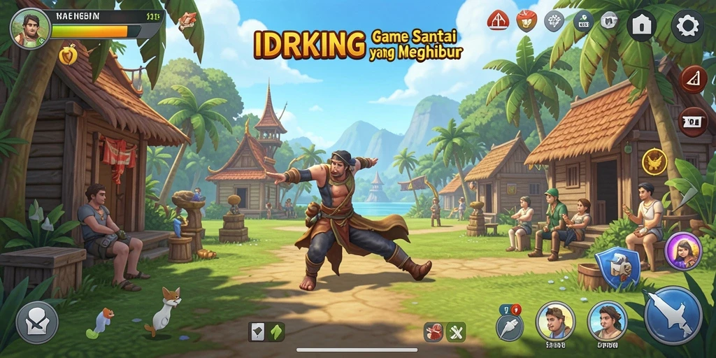 Screenshot <strong>IDRKING</strong> menampilkan gameplay penuh warna dan menyenangkan.