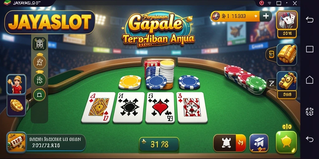 Screenshot gameplay JAYASLOT yang penuh aksi Gaple.