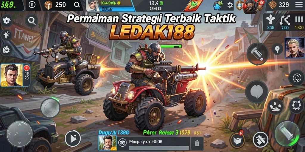 Tampilan gameplay LEDAK188 yang seru dan menantang taktis.