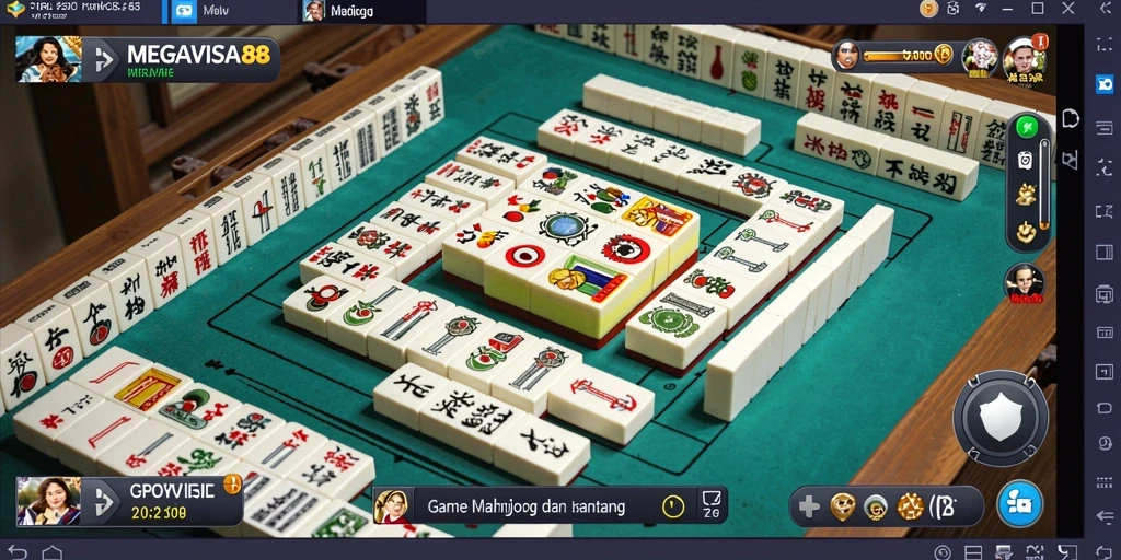 Tampilan menarik dari gameplay <strong>MEGAVISA88</strong> dengan berbagai level Mahjong.