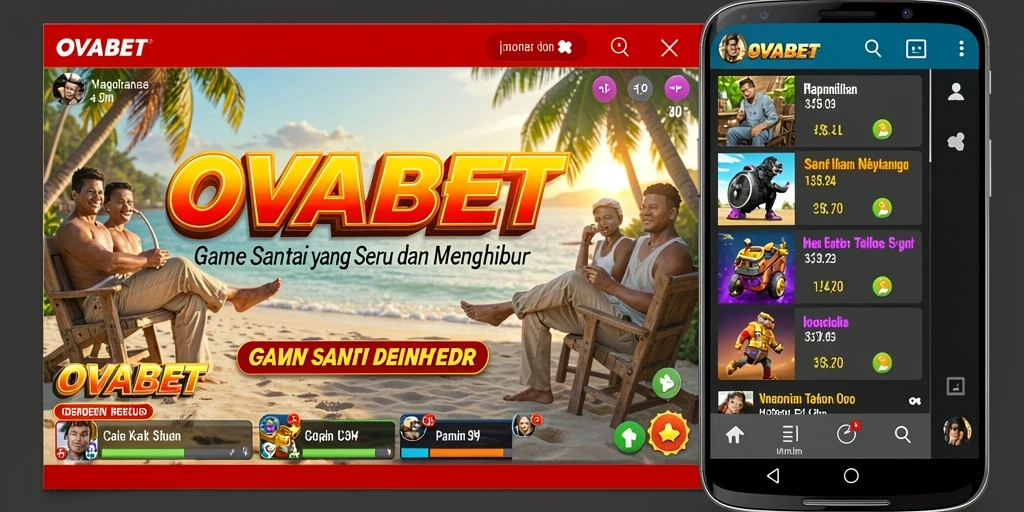 Tampilan menarik dari game OVABET dalam aksi gameplay santai.