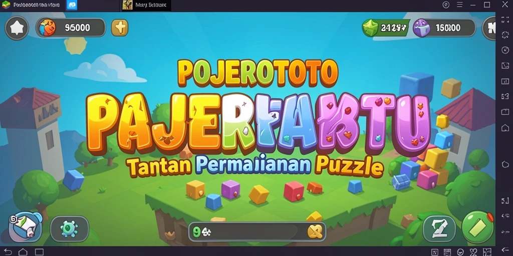 Tampilan menarik dari gameplay puzzle di POJEROTOTO.