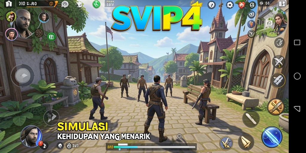 Menampilkan gameplay SVIP4 yang kaya dan imersif dalam dunia simulasi.