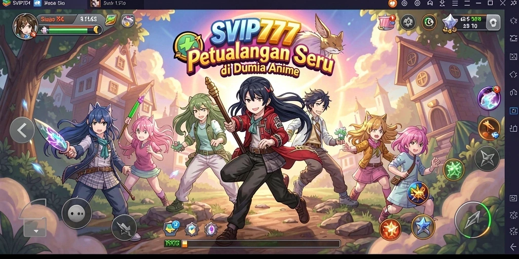 Tampilan gameplay menarik dalam SVIP777 dengan karakter Anime yang unik.