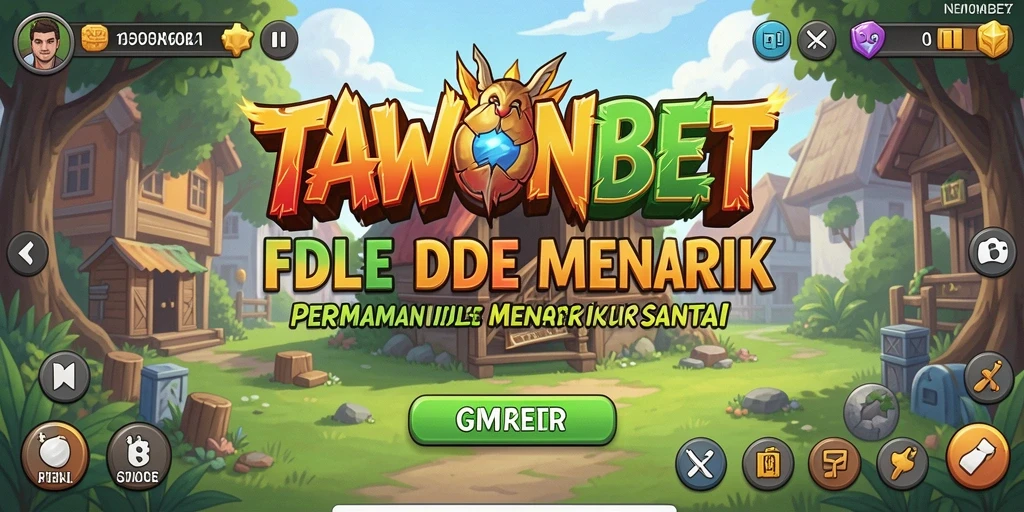 Screenshot dari gameplay TAWONBET menunjukkan aksi seru dalam permainan idle.