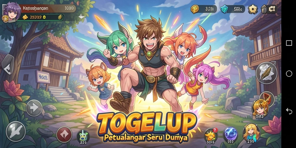 Tampilan memukau dari gameplay TOGELUP yang seru dan penuh aksi.