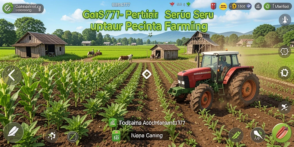 Tampilan gameplay UUS777 menampilkan aktivitas bertani yang menyenangkan.
