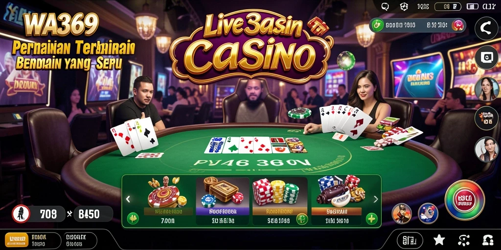 Screenshot gameplay WA369 dengan aksi permainan Live Casino yang seru.