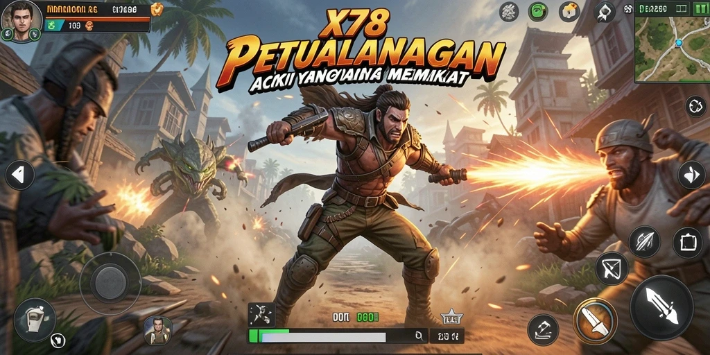 Tampilan gameplay seru dari X78 yang memikat.