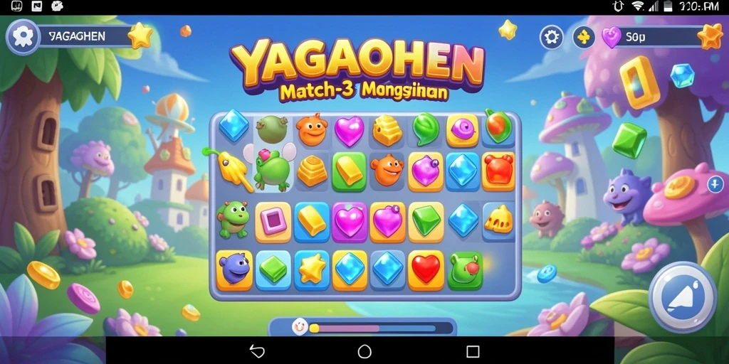 Tampilan gameplay YAGAOHEN yang seru dan penuh warna.